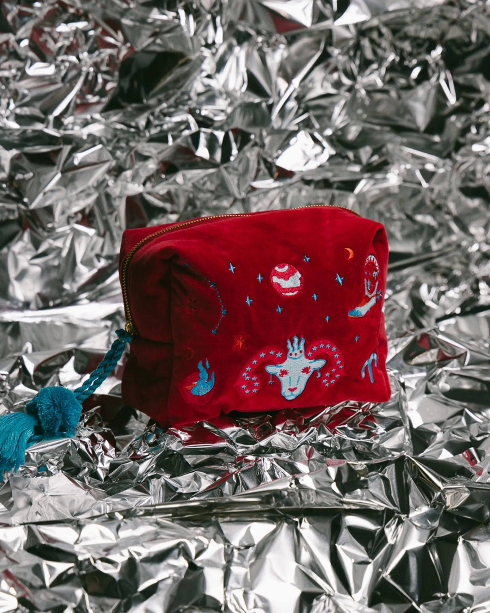 Travel Organisers|Cosmetic Bags|The Somewhere Co Aries Astrology Cosmetic Case
