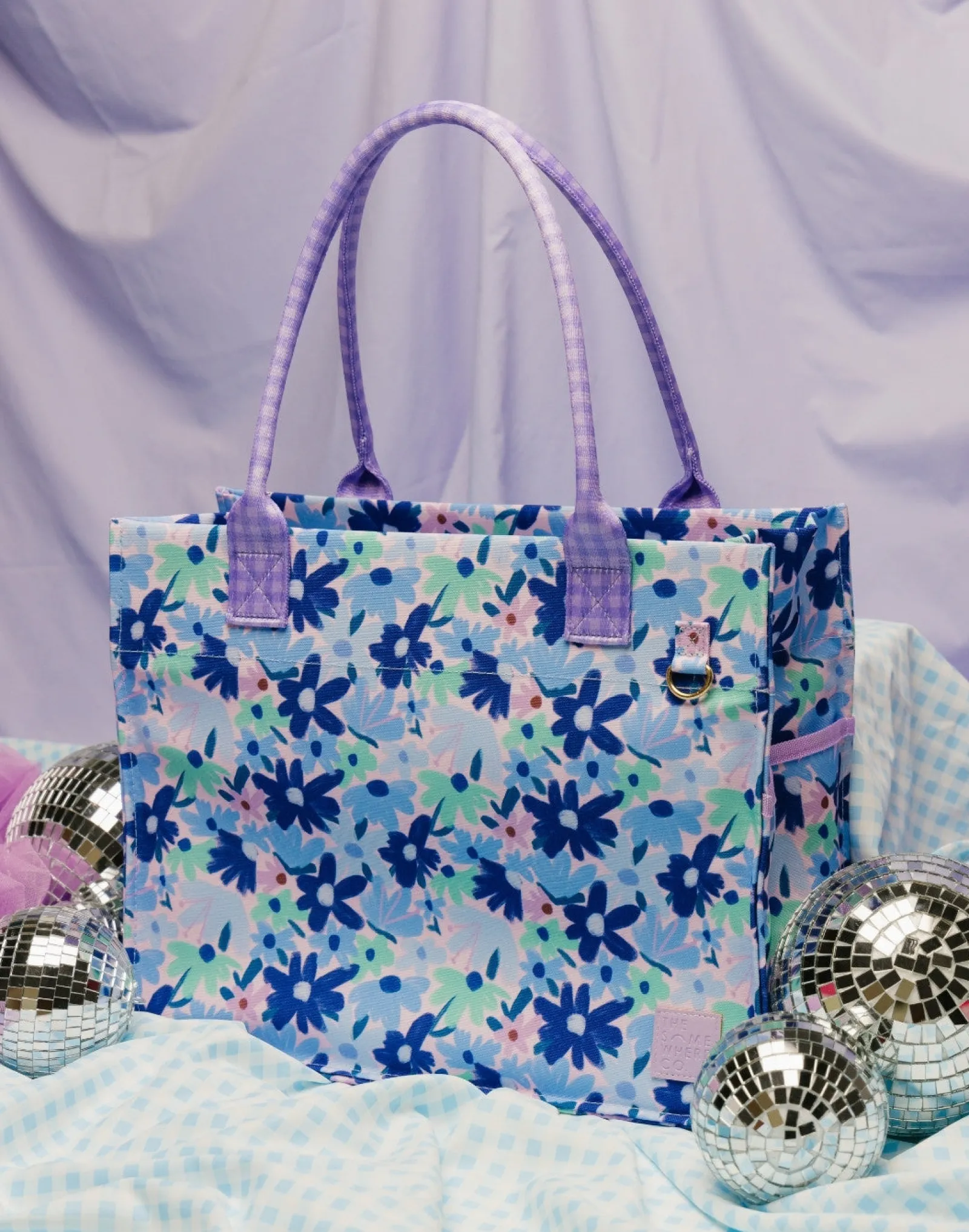 Tote Bags|The Somewhere Co Blue Meadow Everyday Tote