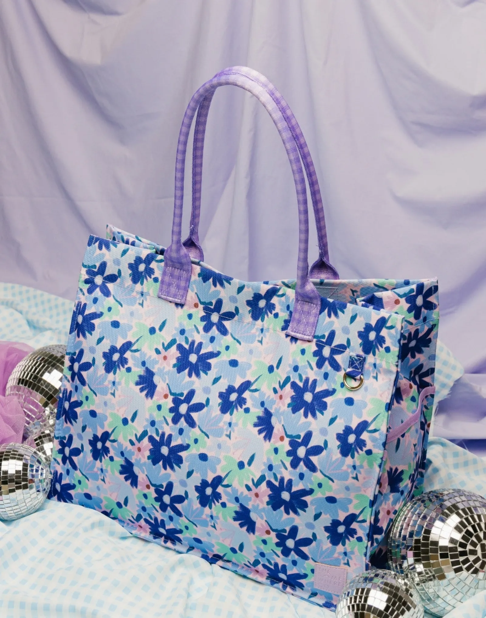 Beach Bags|Beach Bags|The Somewhere Co Blue Meadow Ultimate Tote