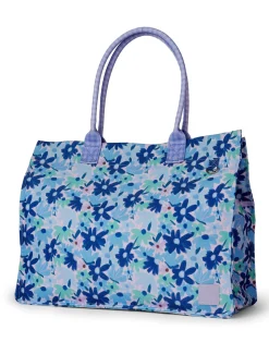Beach Bags|Beach Bags|The Somewhere Co Blue Meadow Ultimate Tote