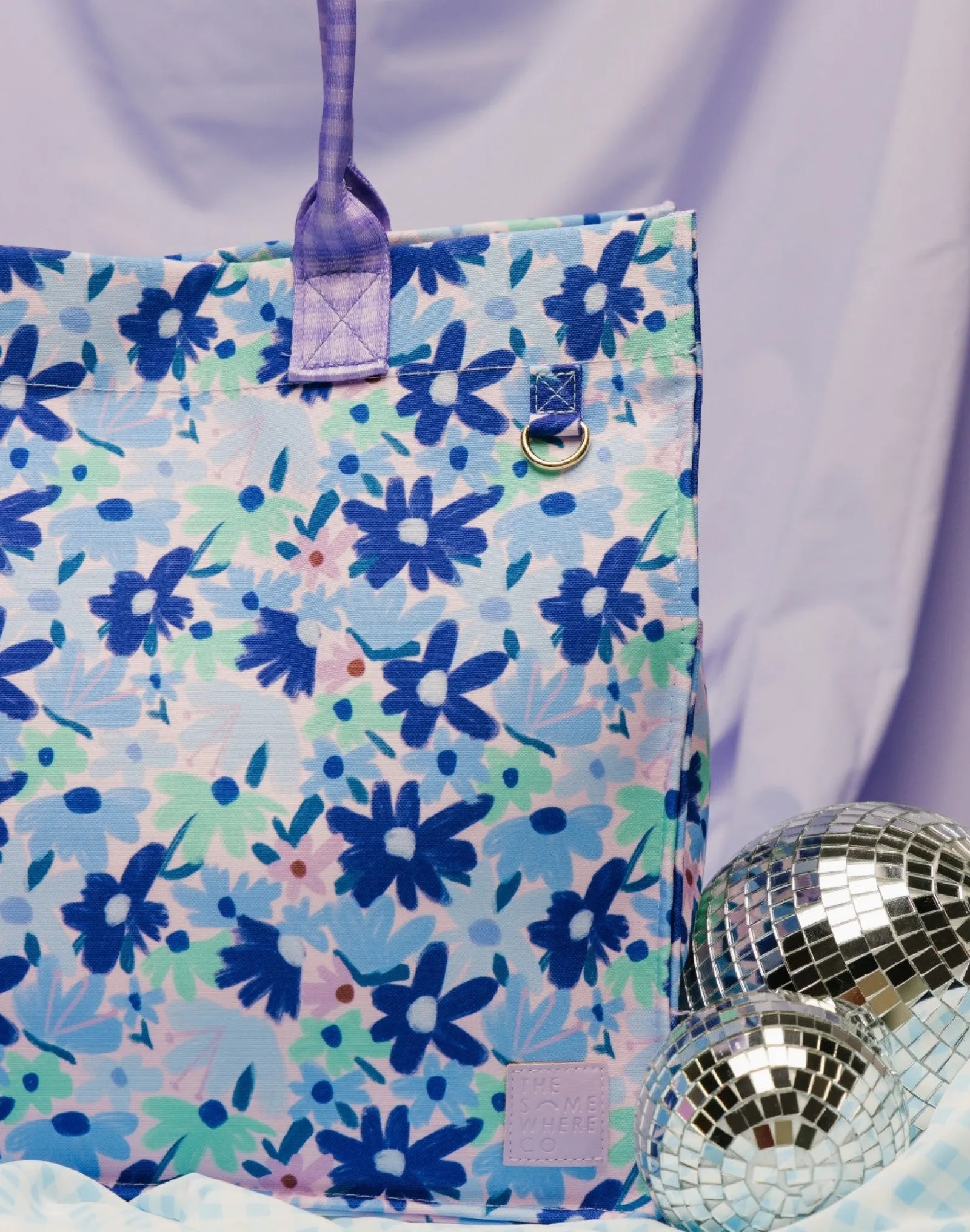 Beach Bags|Beach Bags|The Somewhere Co Blue Meadow Ultimate Tote