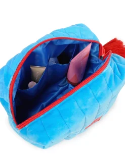 Travel Organisers|Cosmetic Bags|The Somewhere Co Blue Velvet Cosmetic Case