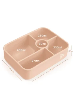 Lunch Packing|The Somewhere Co Blush Large Silicone Bento Lunch Box