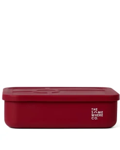 Lunch Packing|The Somewhere Co Burgundy Large Silicone Bento Lunch Box
