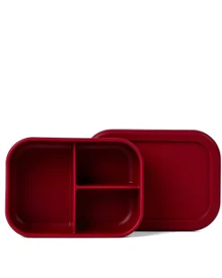 Lunch Packing|The Somewhere Co Burgundy Silicone Bento Lunch Box