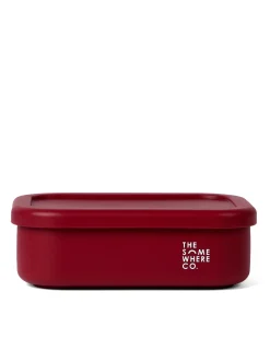 Lunch Packing|The Somewhere Co Burgundy Silicone Lunch Box