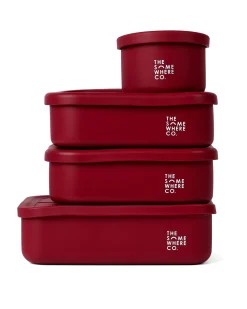 Lunch Packing|The Somewhere Co Burgundy Silicone Lunch Box