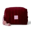 Travel Organisers|Cosmetic Bags|The Somewhere Co Burgundy Velvet Cosmetic Case