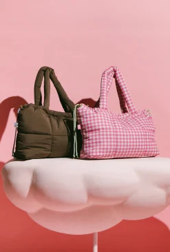 Tote Bags|The Somewhere Co Chocolate Marshmallow Midi Tote