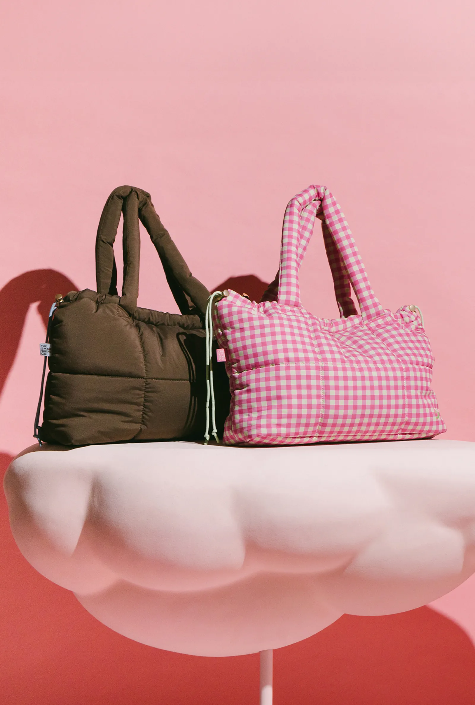 Tote Bags|The Somewhere Co Chocolate Marshmallow Midi Tote