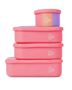 Lunch Packing|The Somewhere Co Cotton Candy Silicone Snack Box