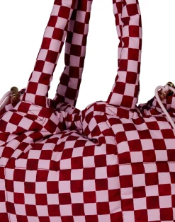 Tote Bags|The Somewhere Co Crimson Haze Marshmallow Midi Tote