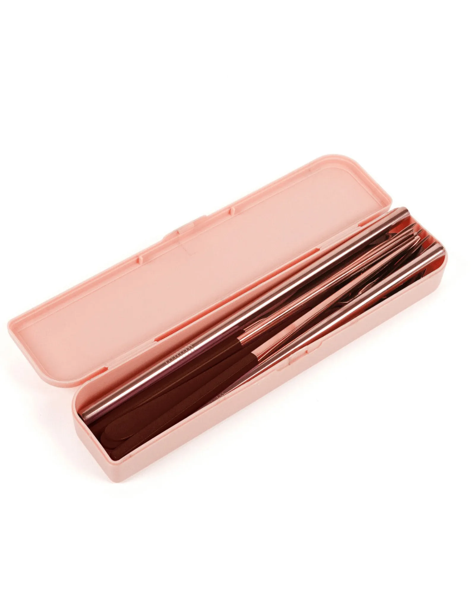 Cutlery Kits|Cutlery Kits|The Somewhere Co Cutlery Kit - Rose Gold with Chocolate Handle