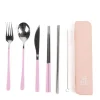 Cutlery Kits|Cutlery Kits|The Somewhere Co Cutlery Kit - Silver with Lilac Handle