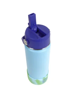 Kids Lunch|The Somewhere Co Dusty Blue Swirl Water Bottle 500ml