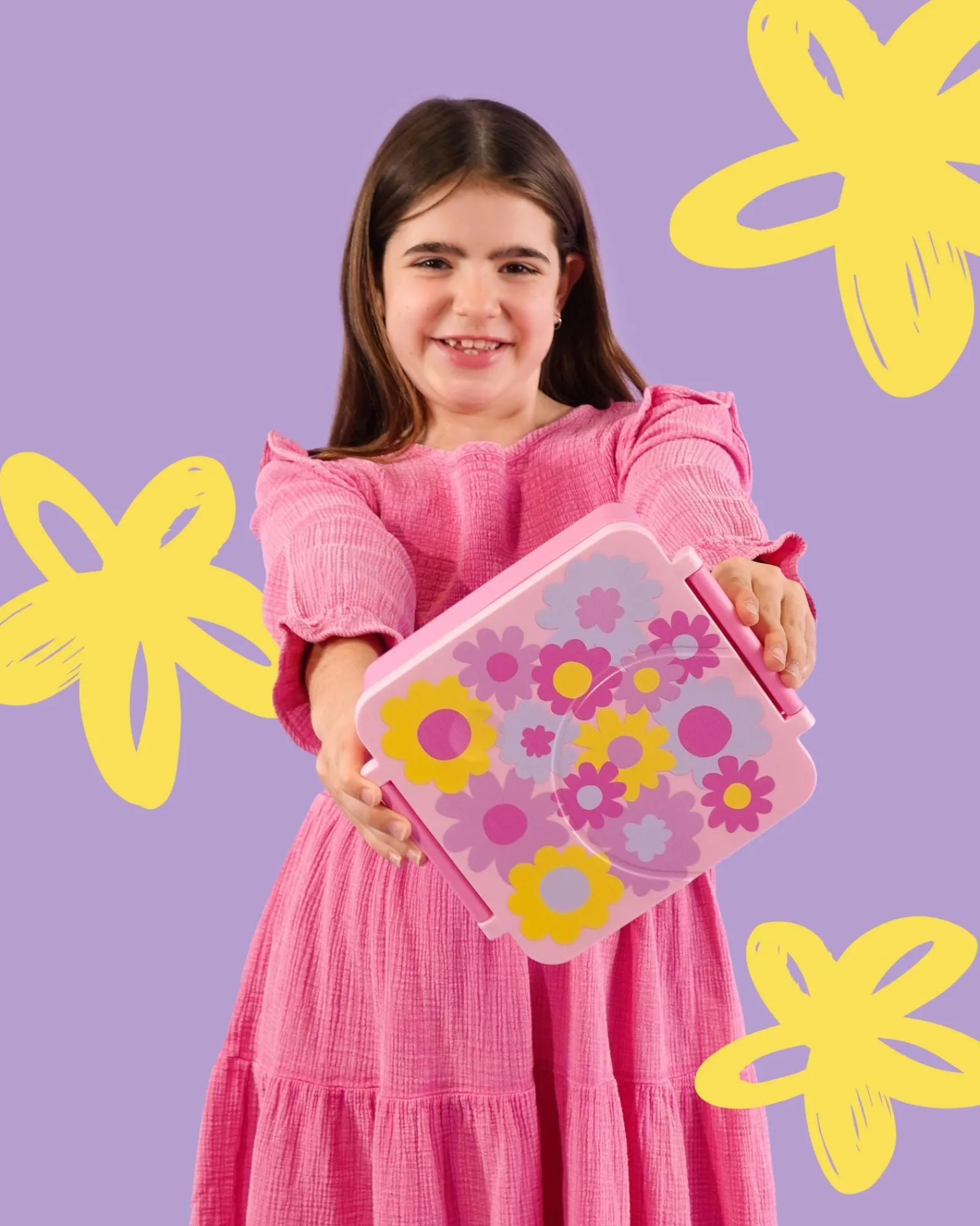 Kids Lunch|The Somewhere Co Flower Fields Mini Bento Lunch Box