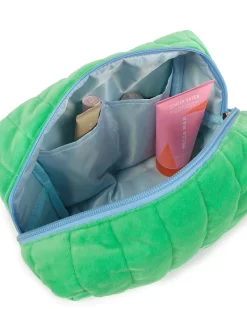 Travel Organisers|Cosmetic Bags|The Somewhere Co Green Velvet Cosmetic Case
