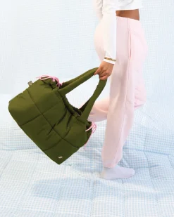 Tote Bags|The Somewhere Co Khaki Marshmallow Midi Tote