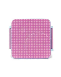 Kids Lunch|The Somewhere Co Lilac Gingham Mini Bento Lunch Box