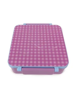 Kids Lunch|The Somewhere Co Lilac Gingham Mini Bento Lunch Box