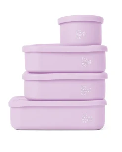 Lunch Packing|The Somewhere Co Lilac Silicone Bento Lunch Box