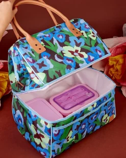 Cooler Bags|Cooler Bags|The Somewhere Co Pansy Patch Cooler Bag