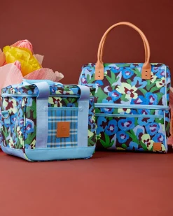 Cooler Bags|Cooler Bags|The Somewhere Co Pansy Patch Cooler Bag