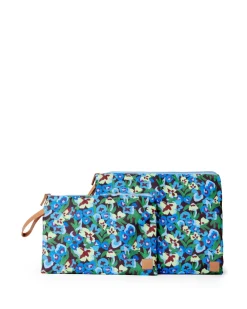 Travel Organisers|Wet Bags|The Somewhere Co Pansy Patch Wet Bag