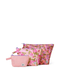 Travel Organisers|Pouches|The Somewhere Co Petal Party Handy Pouch Trio