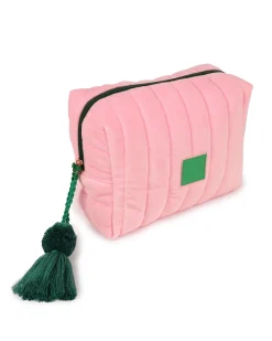 Travel Organisers|Cosmetic Bags|The Somewhere Co Pink Velvet Cosmetic Case