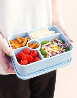 Lunch Packing|The Somewhere Co Powder Blue Large Silicone Bento Lunch Box