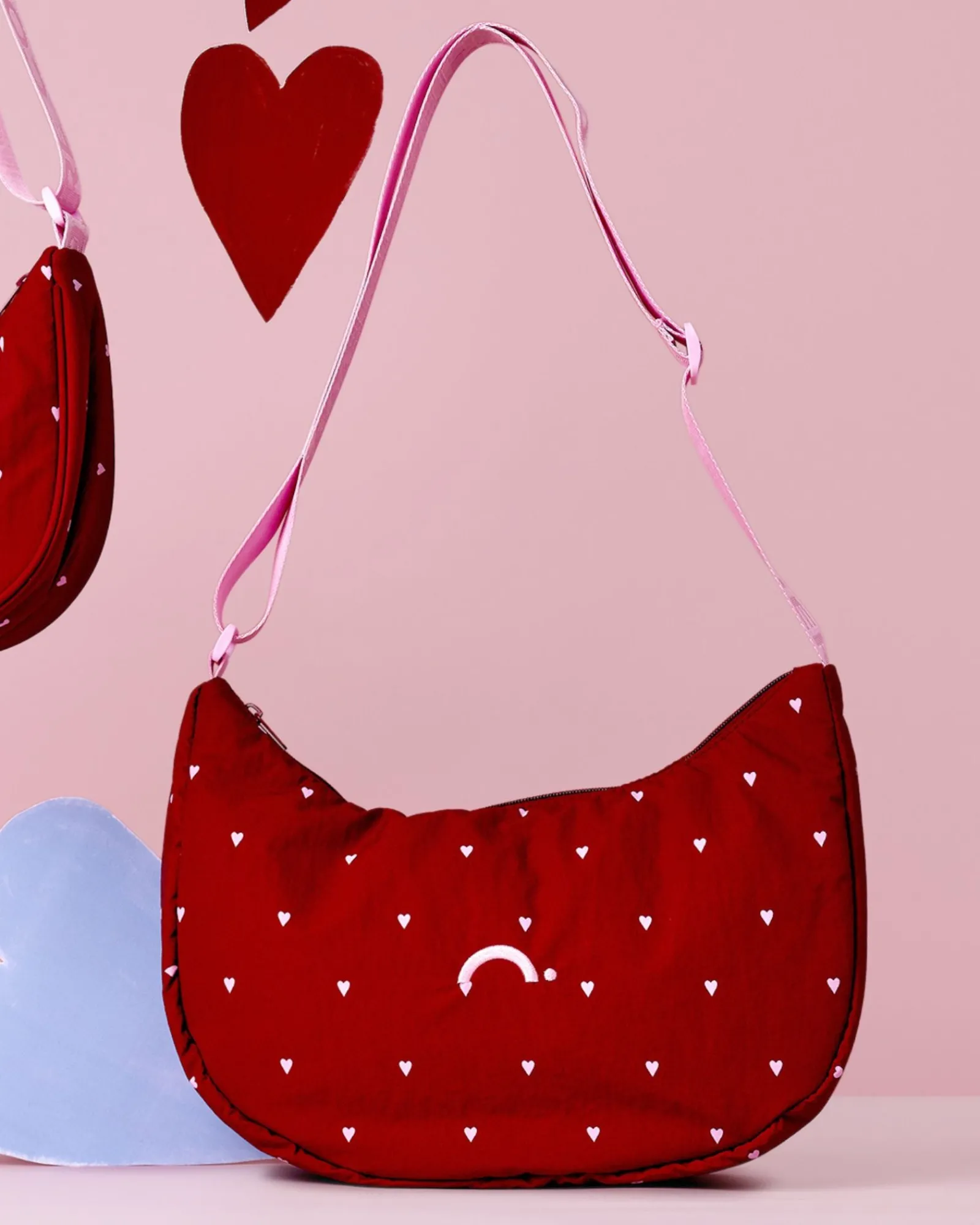 Crossbody Bags|The Somewhere Co Queen of Hearts Medium Crescent Bag