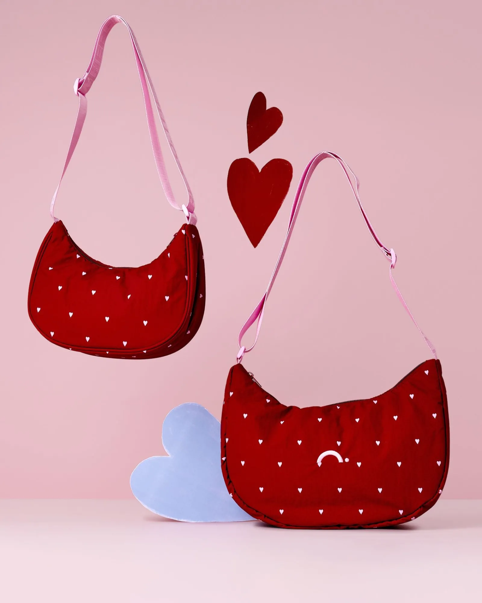 Crossbody Bags|The Somewhere Co Queen of Hearts Medium Crescent Bag