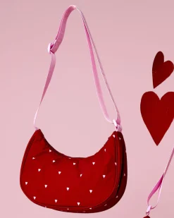 Crossbody Bags|The Somewhere Co Queen of Hearts Small Crescent Bag