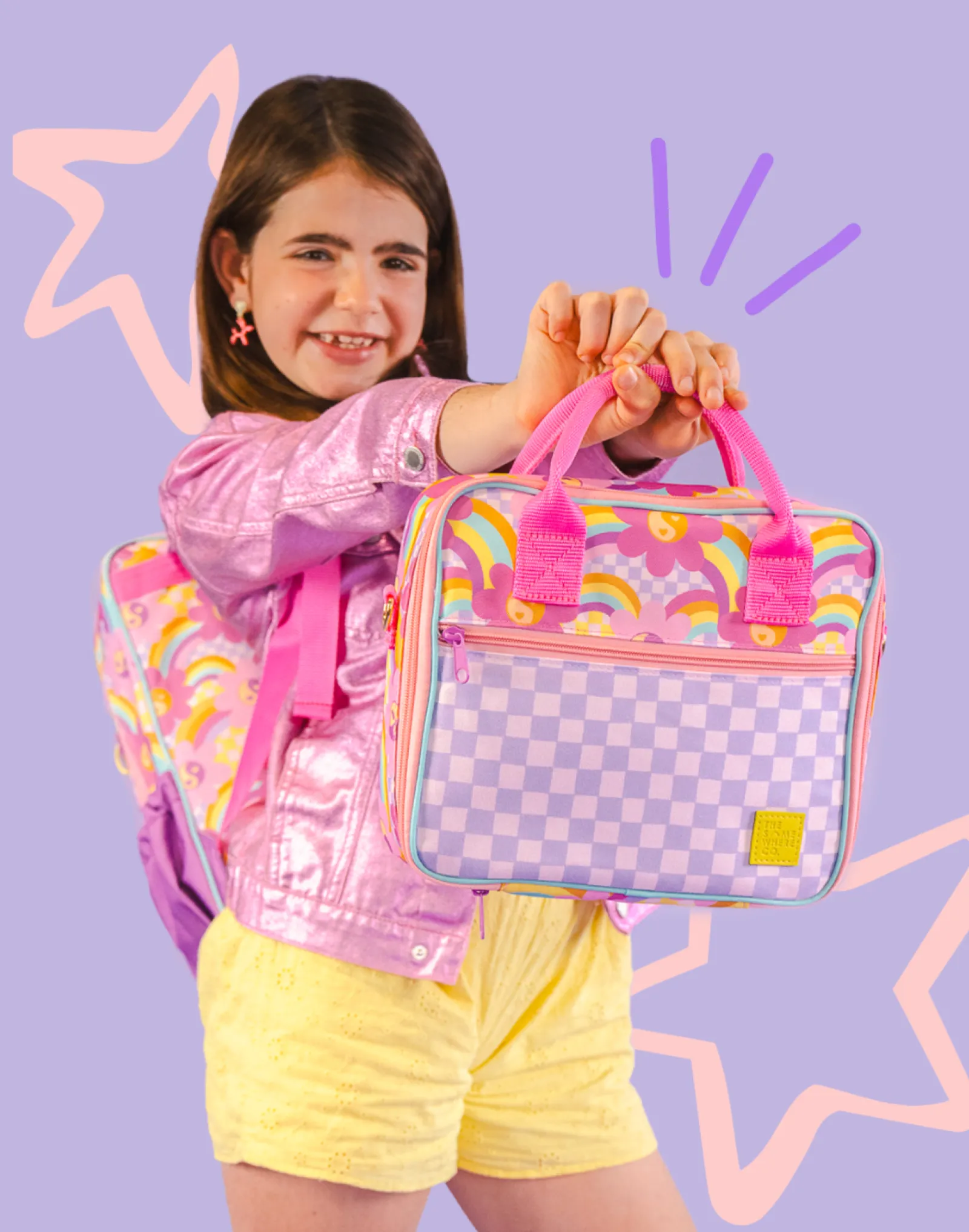 Kids Lunch|The Somewhere Co Rainbow Rave Mini Lunch Case