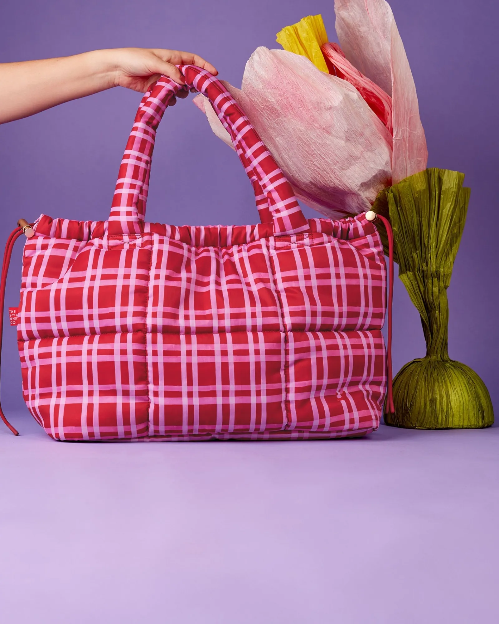 Tote Bags|The Somewhere Co Raspberry Lemonade Marshmallow Midi Tote