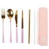 Cutlery Kits|Cutlery Kits|The Somewhere Co Take Me Away Cutlery Kit - Gold with Lilac Handle