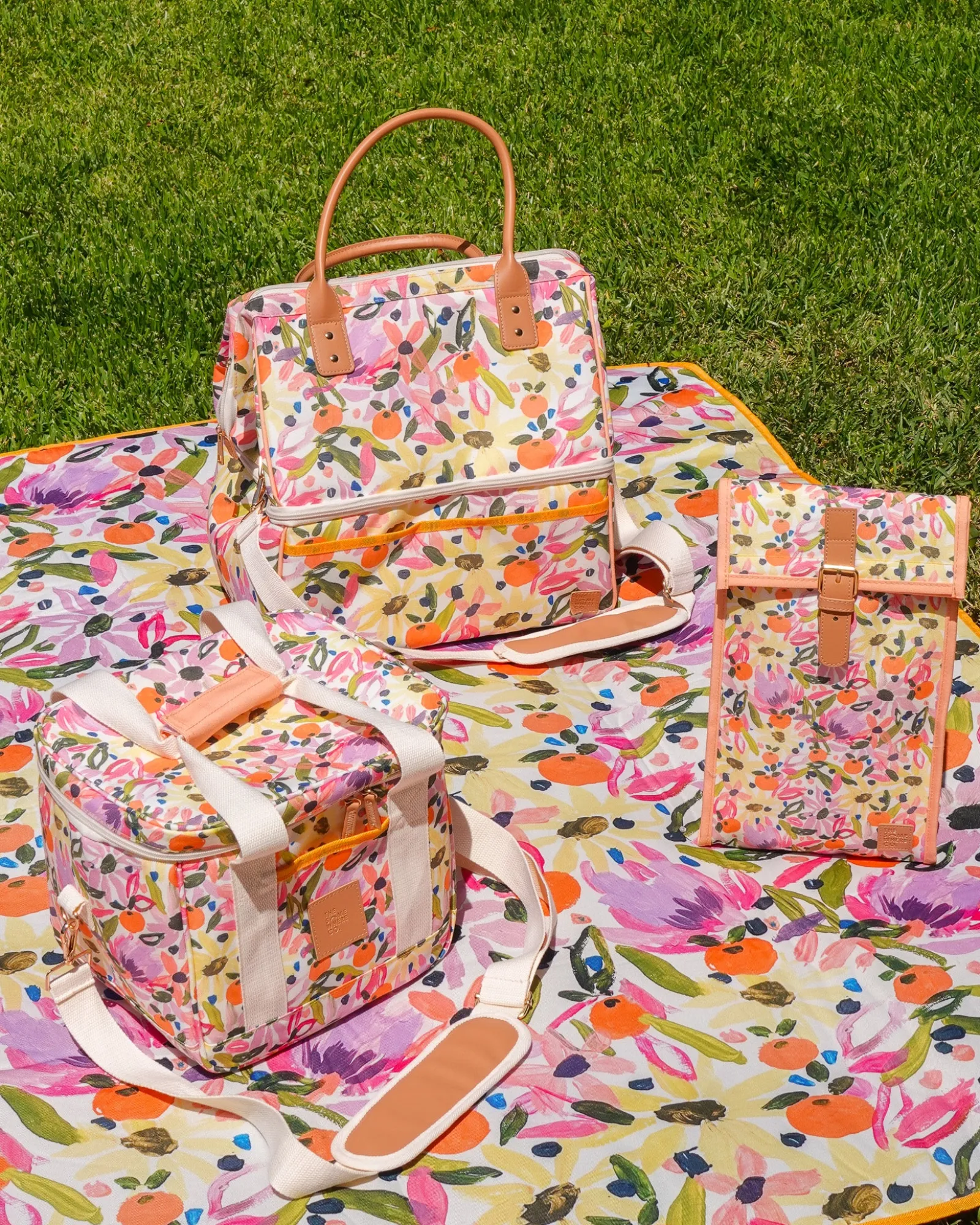 Cooler Bags|Cooler Bags|The Somewhere Co Wildflower Midi Cooler Bag